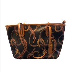 Ralph Lauren Caldwell Horseshoe Tote Handbag